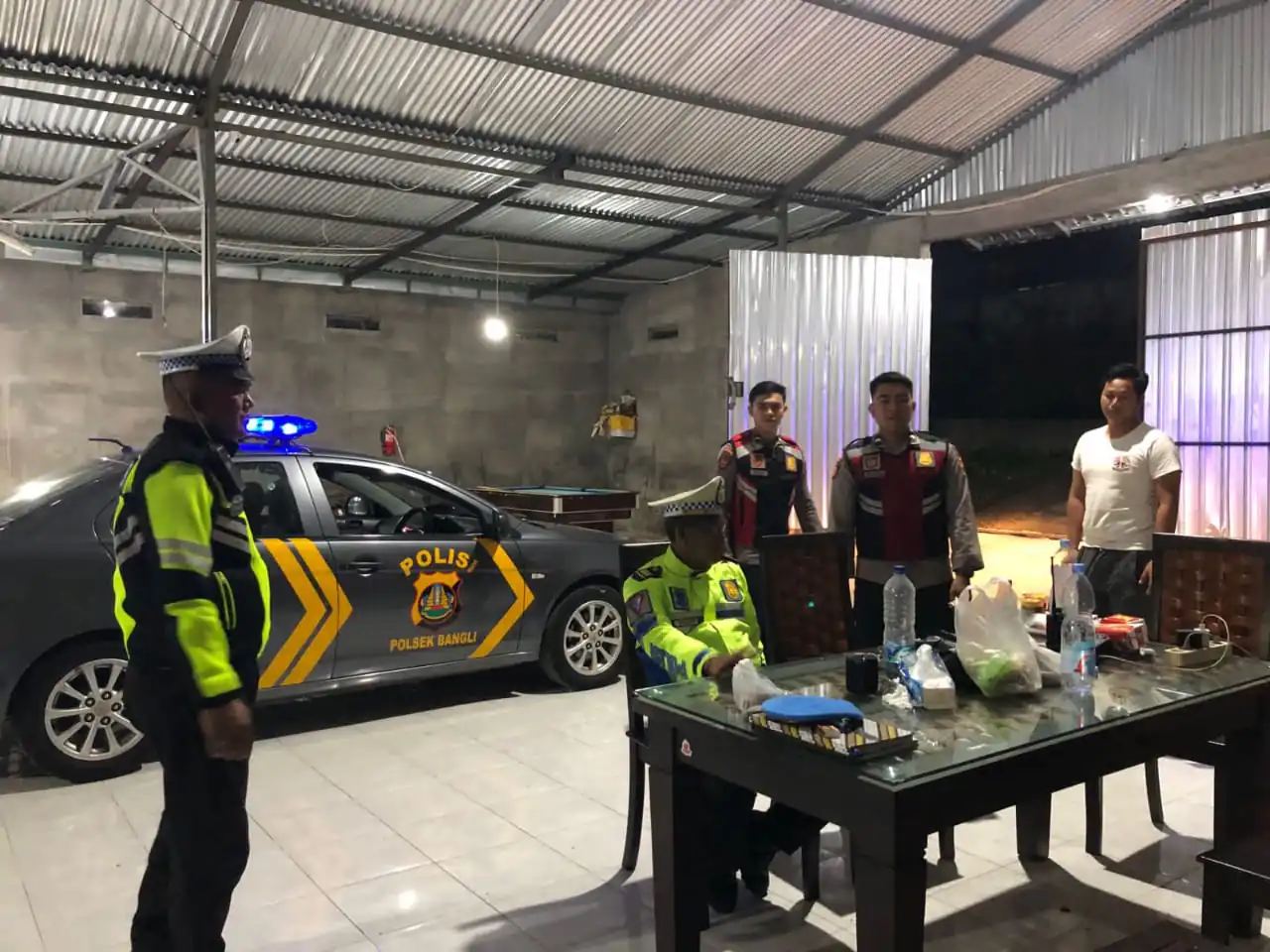 Jelang Pilkada Serentak 2024, Polsek Bangli Intensipkan Kegiatan Blue Light Patrol Seputaran Kota