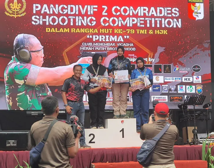 Membanggakan, Atlet Menembak Koarmada II Ukir Prestasi di Ajang Pangdivif 2 Comrades Shooting Competition