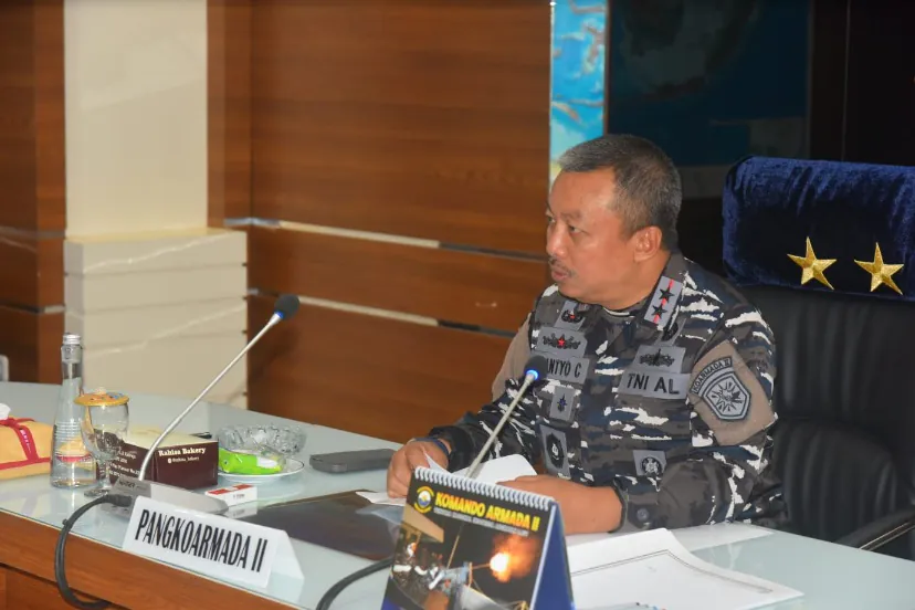 Pangkoarmada II Berikan Pengarahan kepada 11 Calon Siswa Dikreg LIII Sesko TNI TA 2025