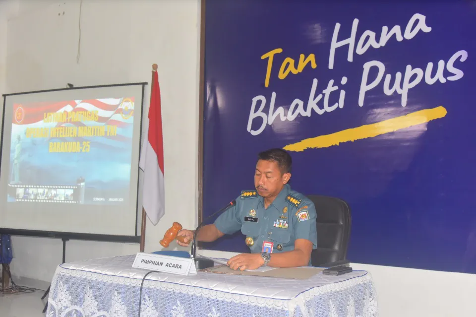 Deteksi Dini Kerawanan Aspek Maritim, Asintel Pangkoarmada II Pimpin Pembukaan Latpratugas Satgas Operasi Intelmar