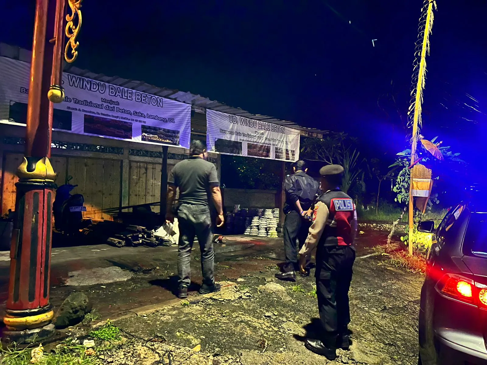 Jaga Situasi Tetap Kondusif, Polsek Bangli Intensifkan Kegiatan Blue Light Patrol