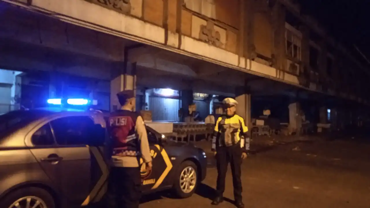 Jaga Situasi Tetap Kondusif, Polsek Bangli Intensifkan Kegiatan Blue Light Patrol