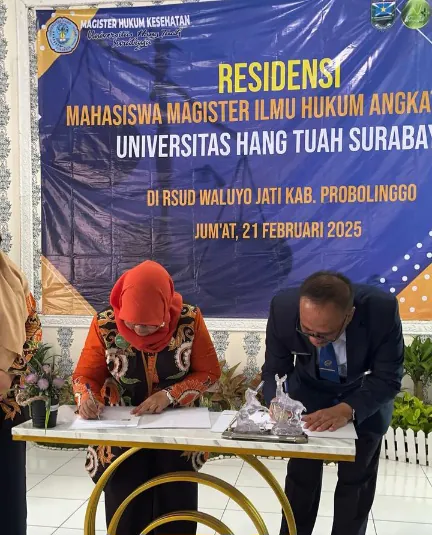 Dalami Hukum Rumah Sakit, Mahasiswa Prodi Magister Fakultas Hukum UHT Laksanakan Penmas ke RSUD Waluyo Jati Probolinggo