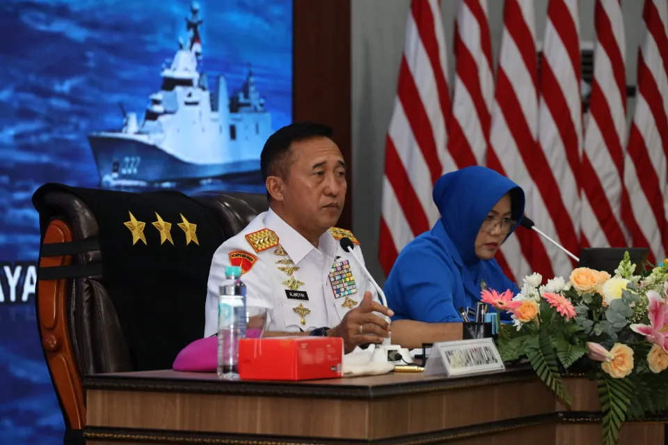 Dankodiklatal Sampaikan Pembekalan Siswa Diktukpa TNI AL 54