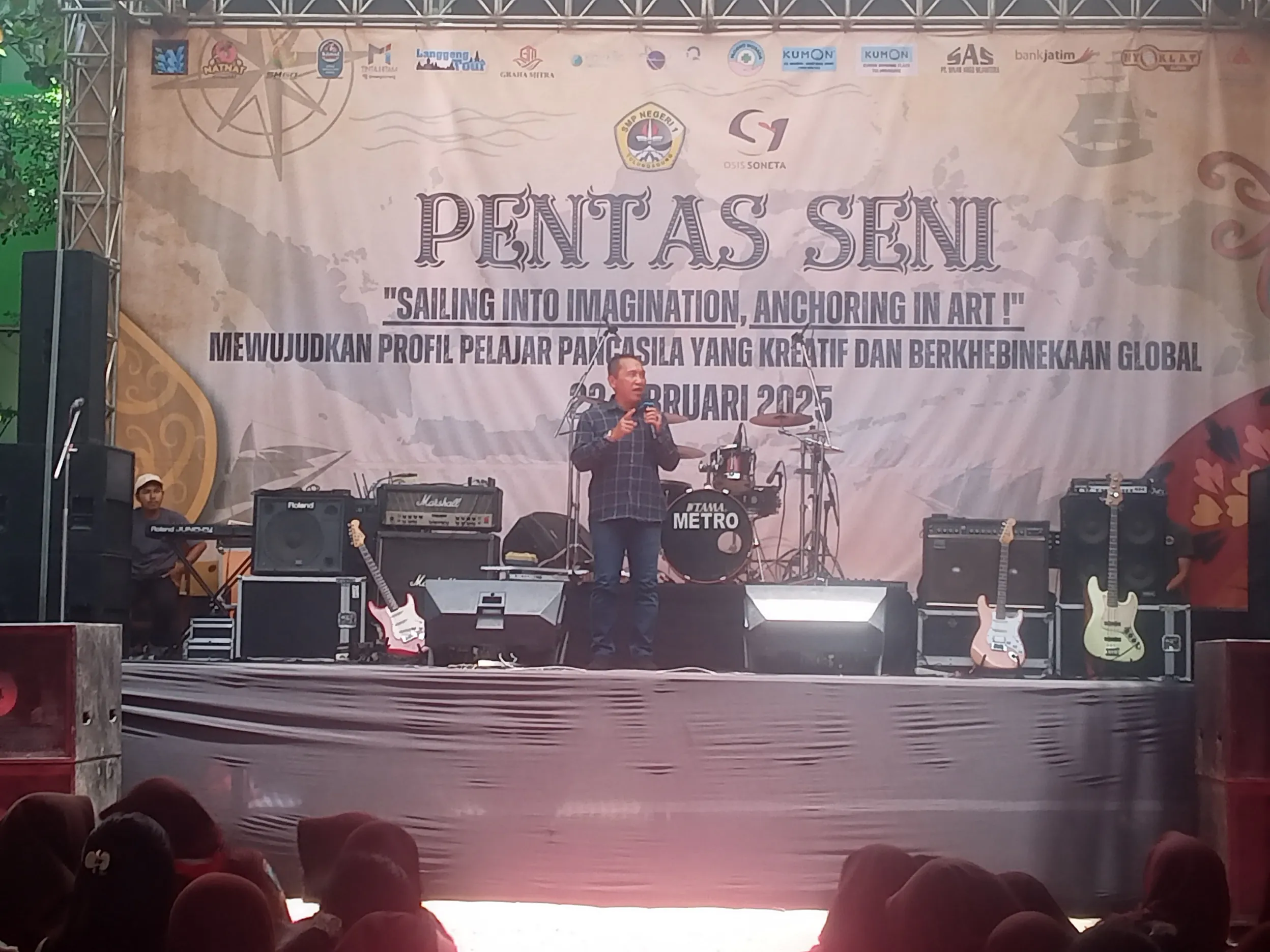 Harapan Kepala Dinas Pendidikan saat hadiri Pensi Implementasi P5 SMPN 1 Tulungagung