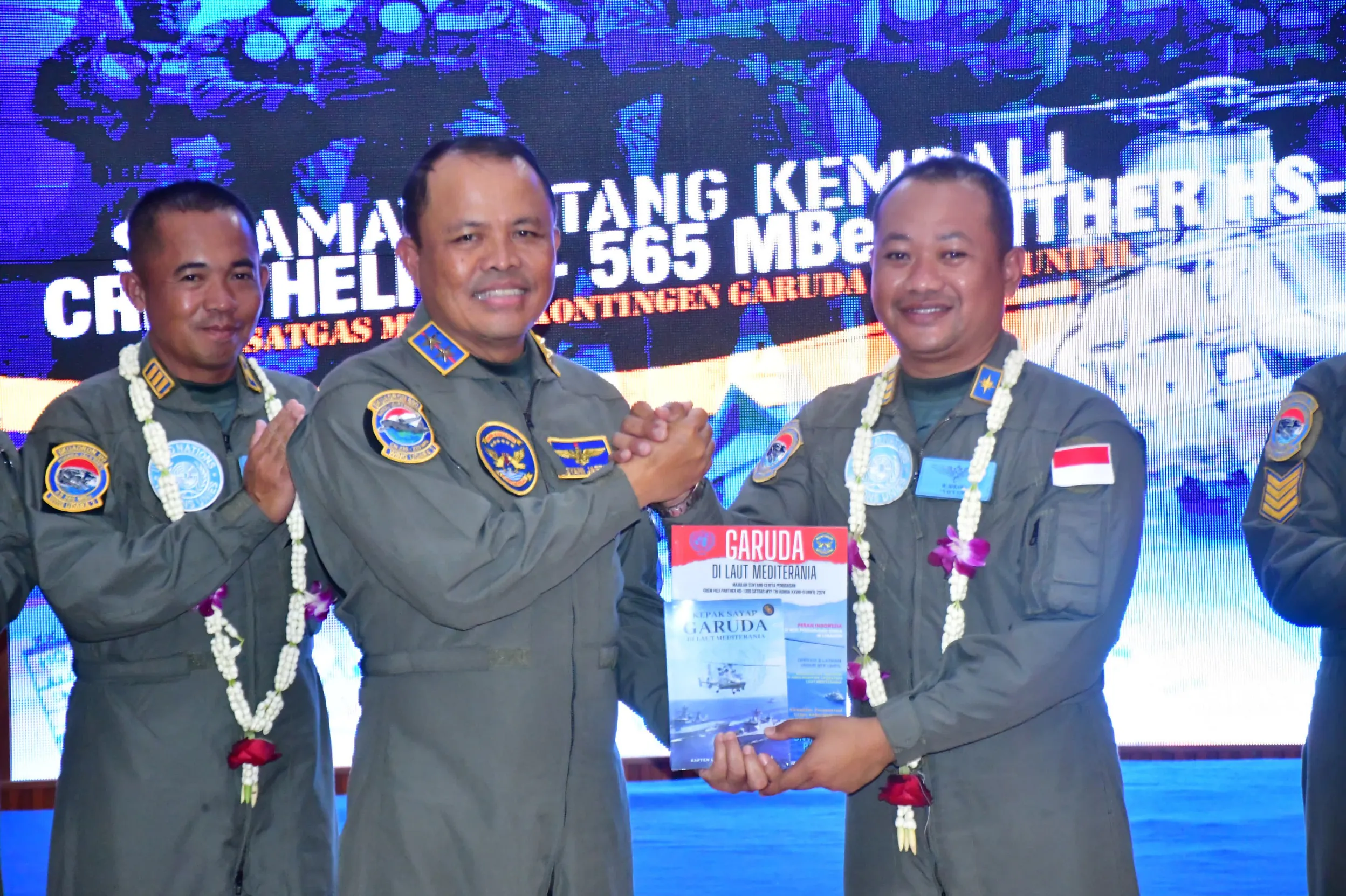 Kembali Home Base, Crew Heli HS-1305 Sukses Jalani 376 Hari Misi Perdamaian Dunia di Lebanon