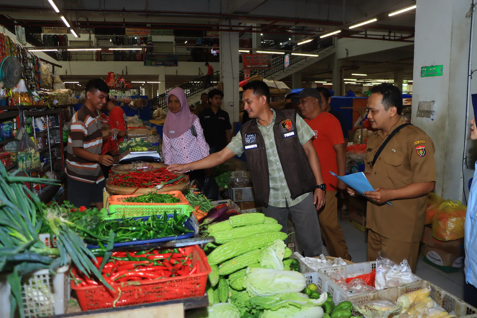 Monitoring Bapokting, Polres Ngawi dan Tim Sidak Pasar