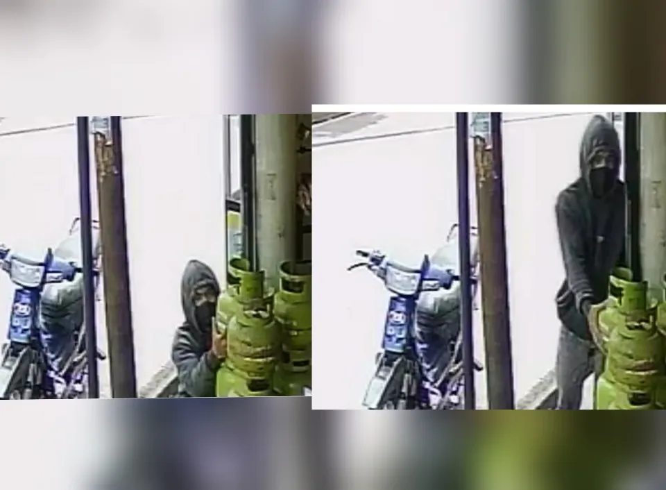 Pelaku pencuri tabung 3 klg 
