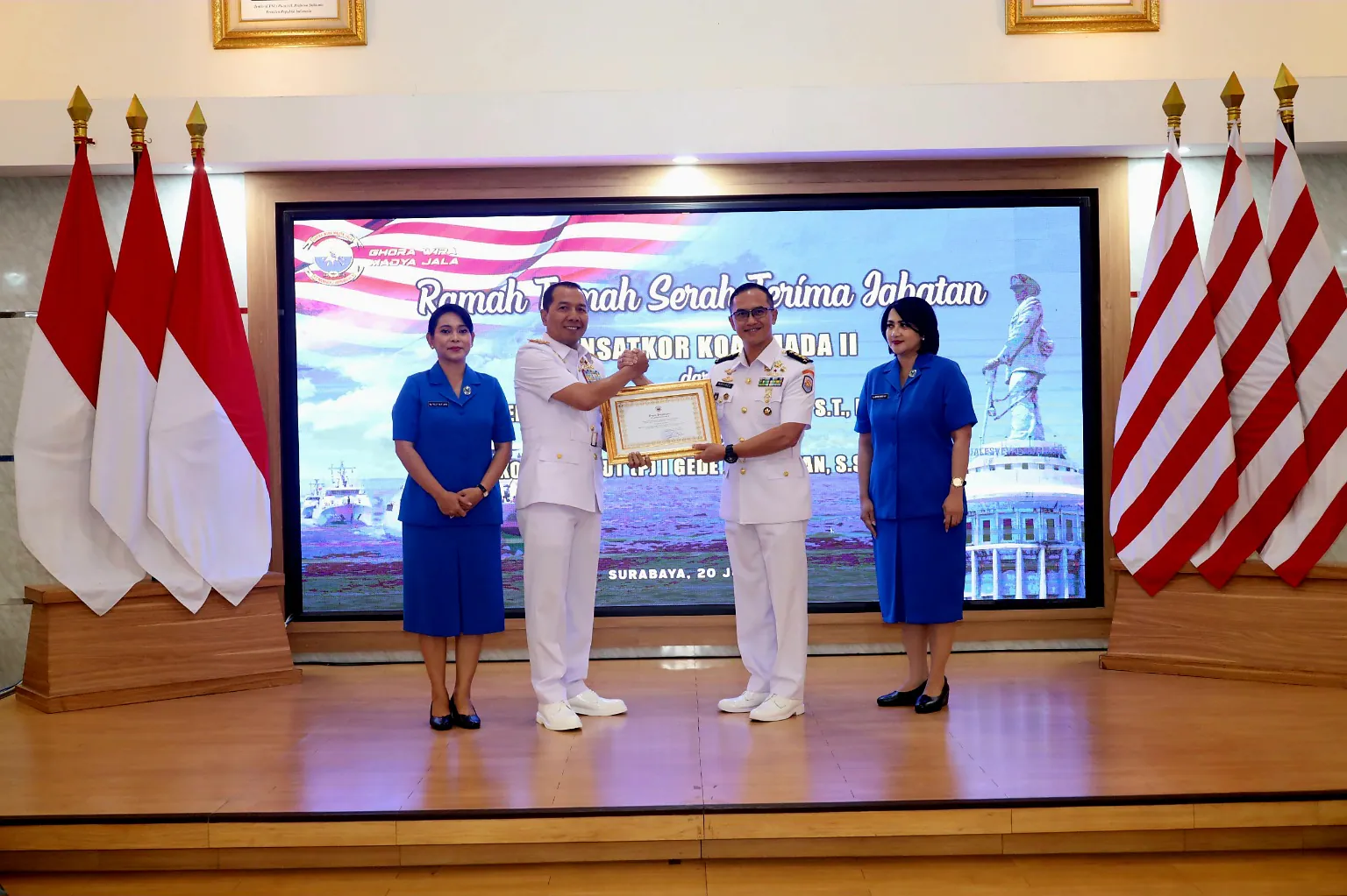 Lanjutkan Estafet Kepemimpinan , Kolonel Laut (P) I Gede Putu Iwan Jabat Dansatkor Koarmada II