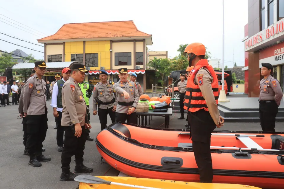 Polres Bojonegoro Perkuat Sinergi Penanggulangan Darurat Bencana