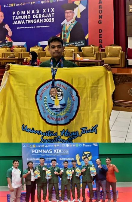 Bangga, Mahasiswa UHT Sabet Medali Perunggu di POMNAS XIX 2025