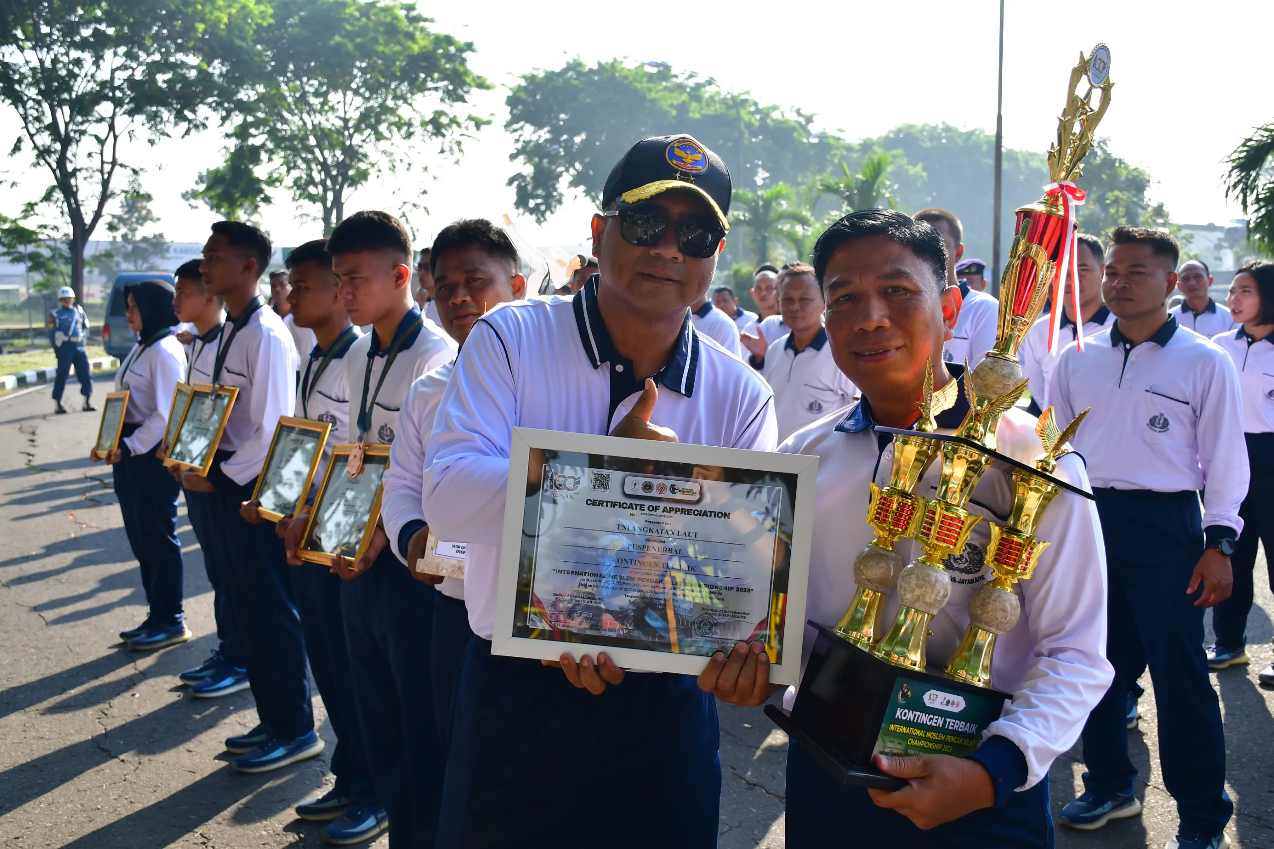 Komandan Puspenerbal Apresiasi Prajurit Berprestasi Cabor Pencak Silat dan Karate Tingkat Nasional dan Internasional