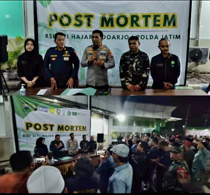 Post Mortem Polda Jatim di RSI Siti Hajar Berhasil Identifikasi Empat Jenazah Korban Ponpes Al Khoziny