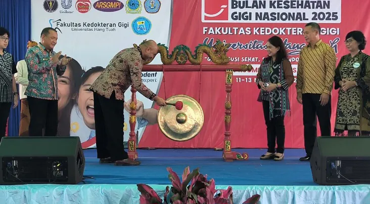 Rektor Universitas Hang Tuah Resmikan Pembukaan Bulan Kesehatan Gigi Nasional (BKGN) 2025