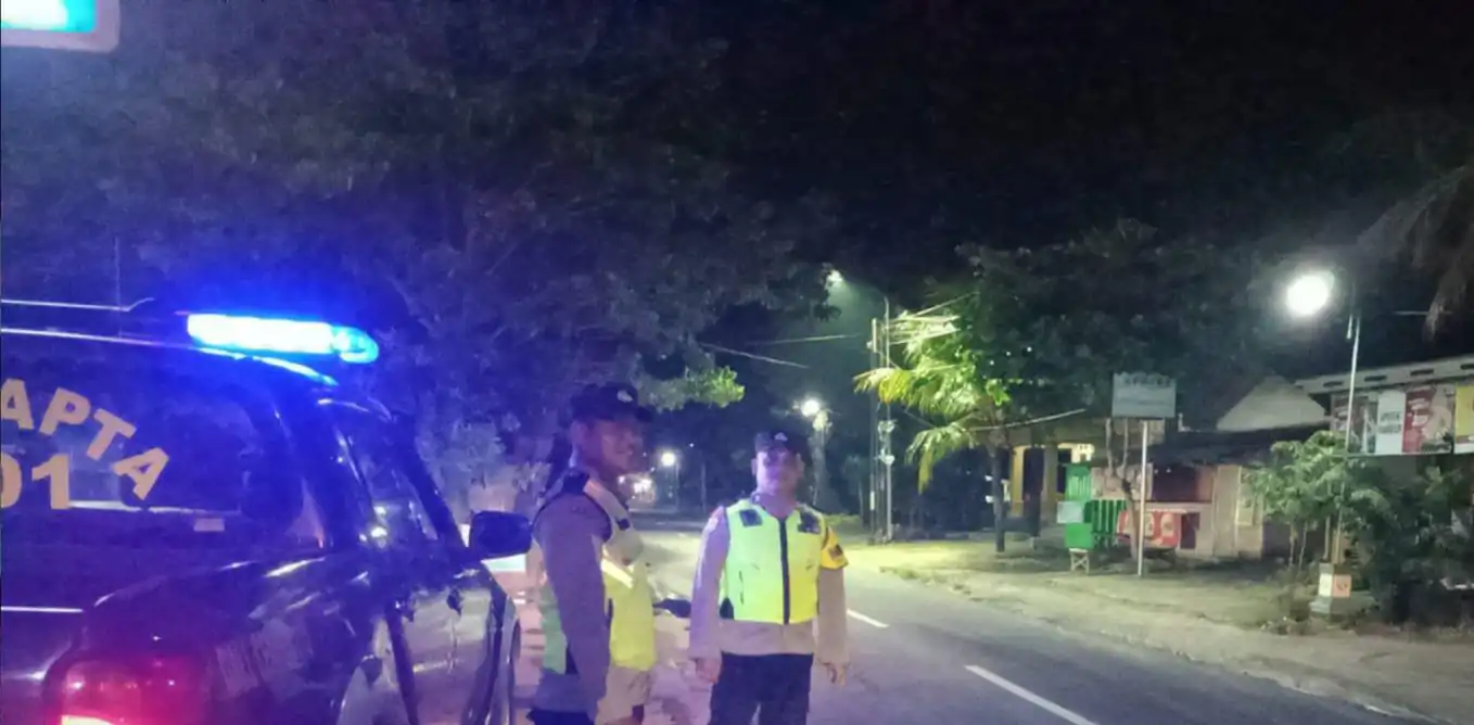 Antisipasi Bencana, Polres Ngawi Gelar Patroli Blue Light Bersinggungan