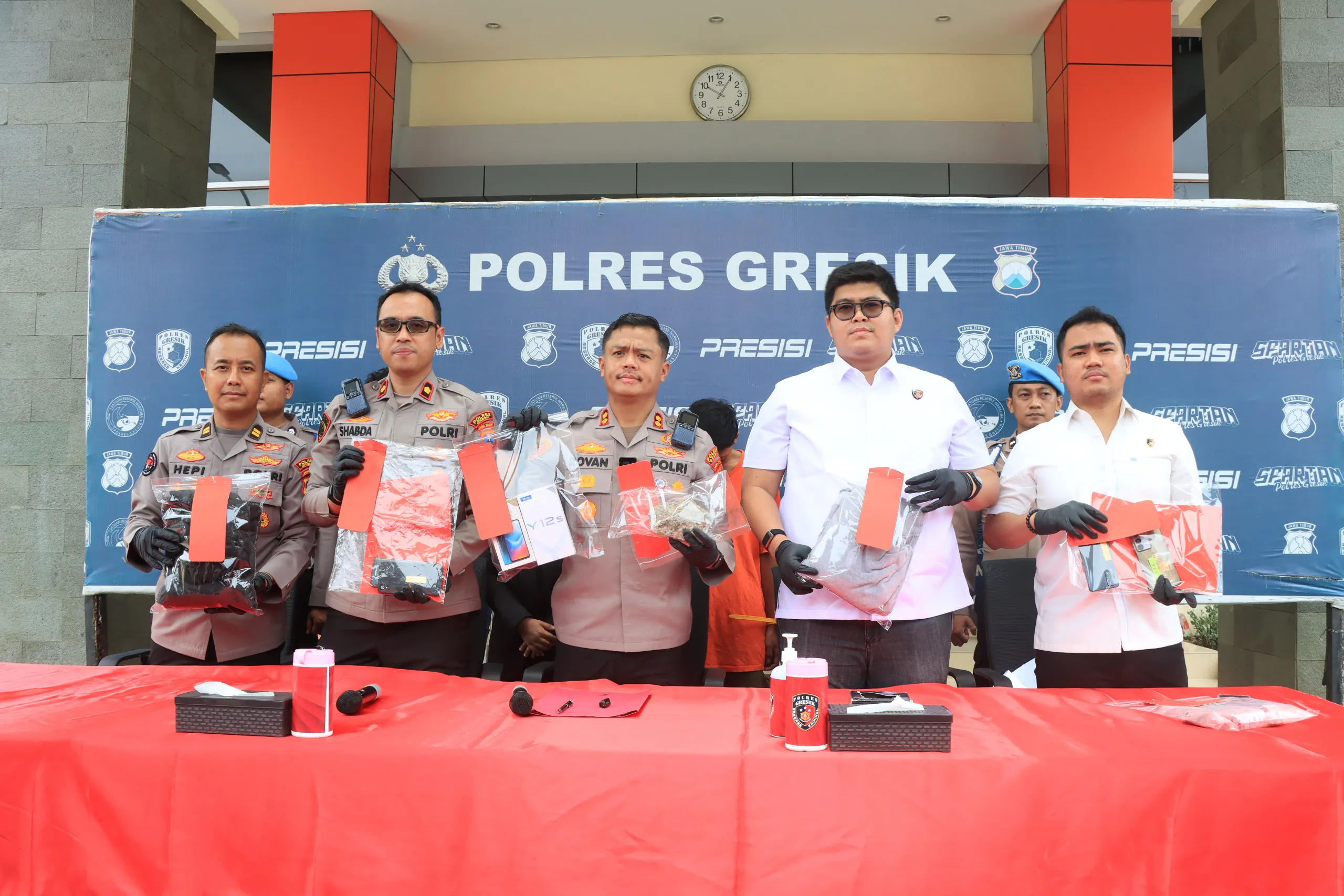 Polres Gresik Beri Tindakan Tegas Terukur Tiga Anggota Gangster