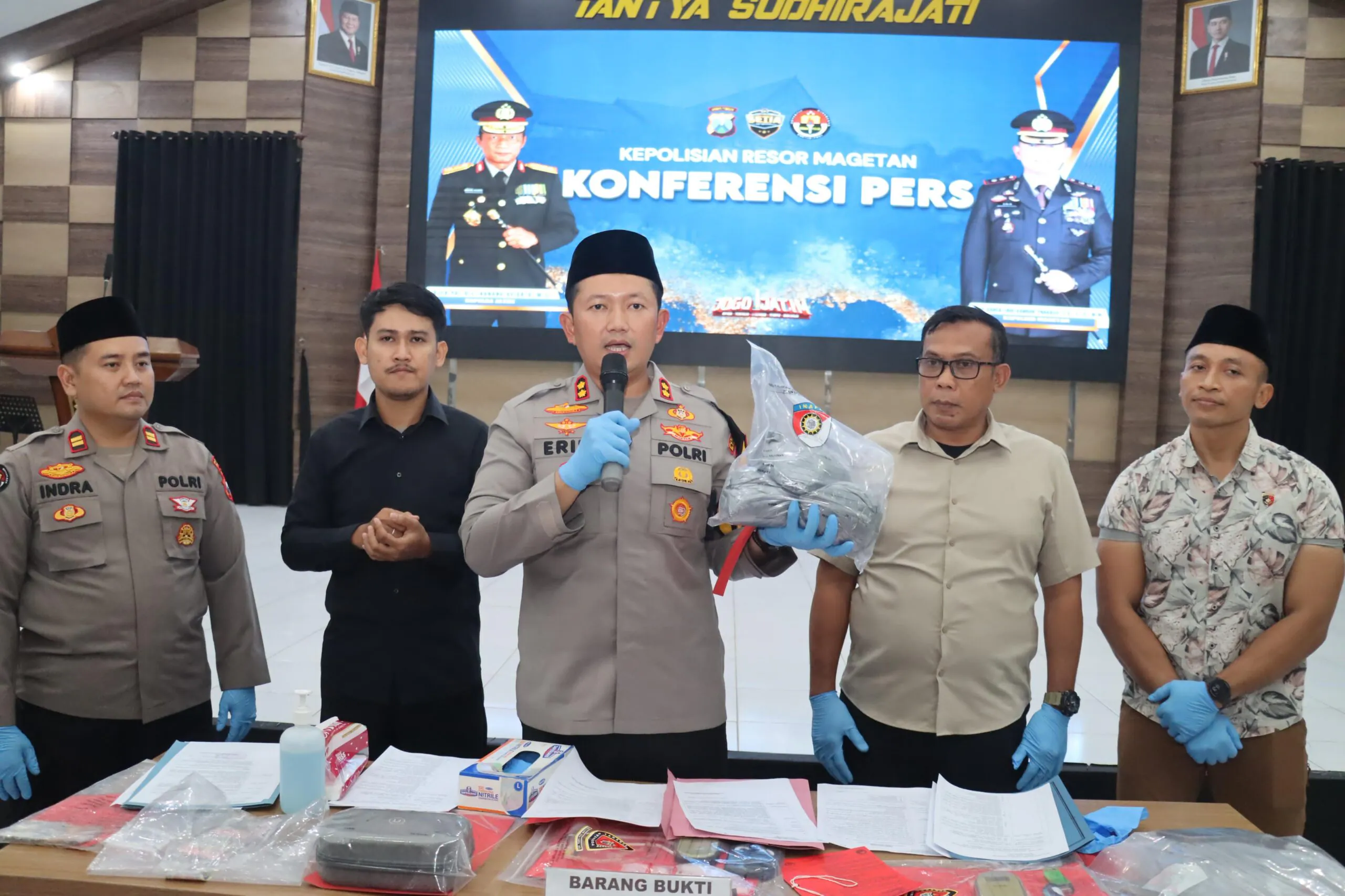 Polres Magetan Gagalkan Peredaran Bahan Mercon, 3 Kg Bubuk Mesiu diamankan