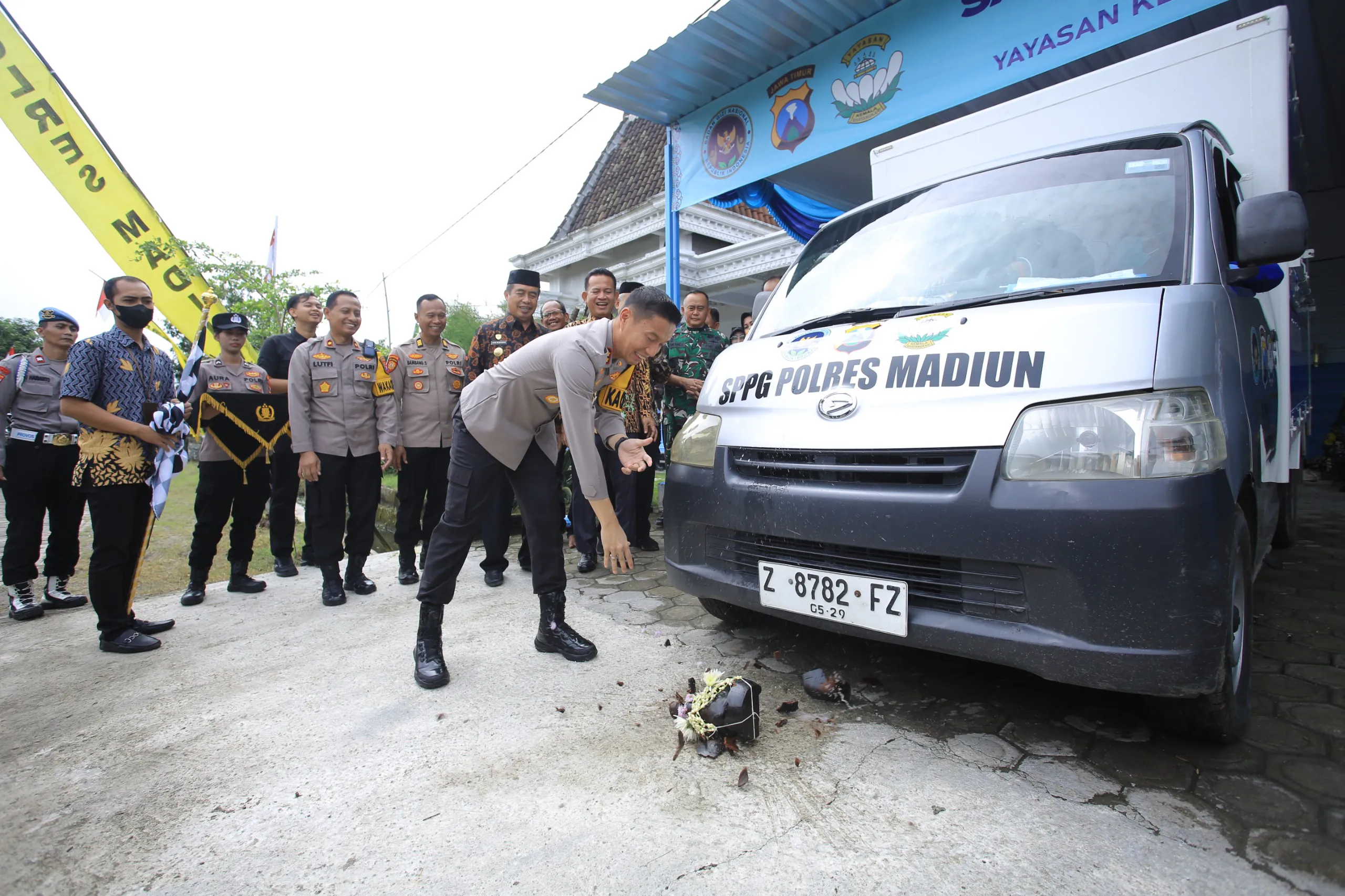 Kapolres Madiun Resmikan SPPG 2 & 3 di Desa Sogo, Perkuat Program Gizi dan Cegah Stunting