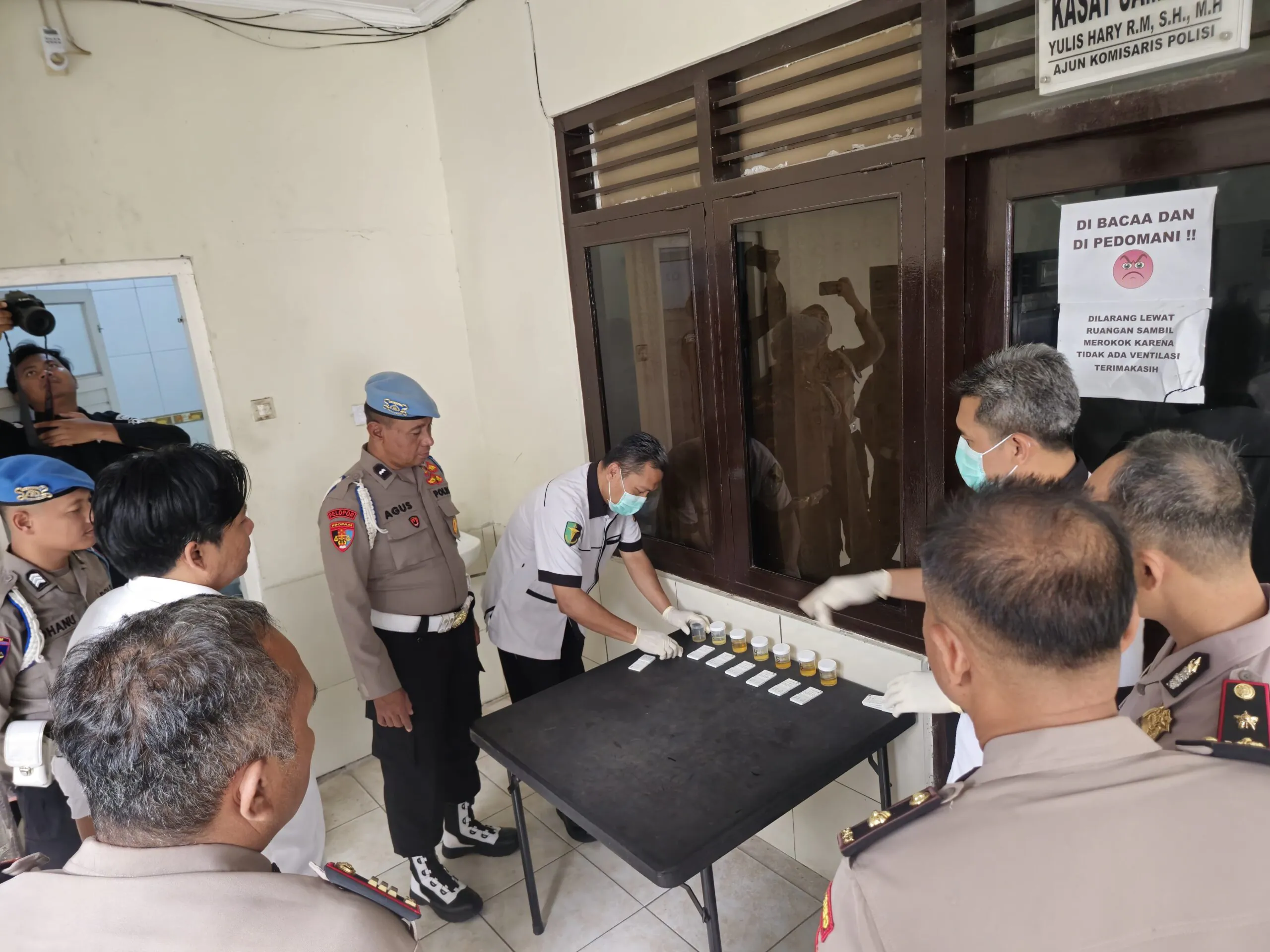 Komitmen Tegas Berantas Narkoba, Polres Madiun Gelar Tes Urine