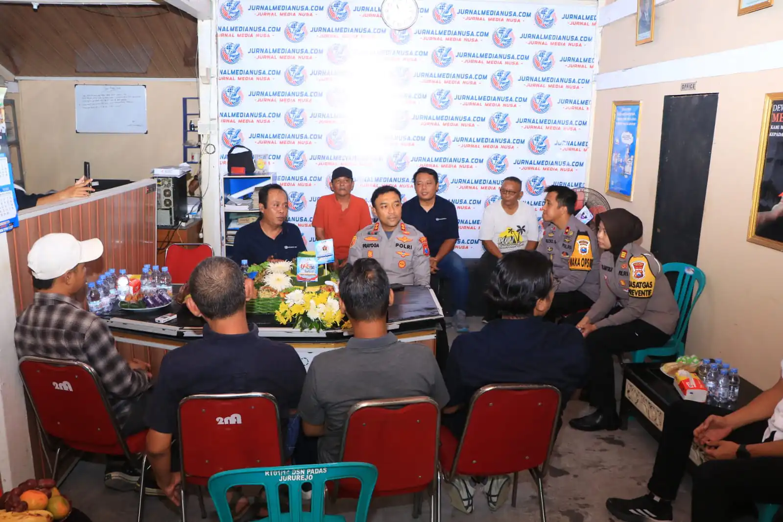 Peringati Hari Pers Nasional tahun 2026, Kapolres Kunjungi Kantor PWI Ngawi