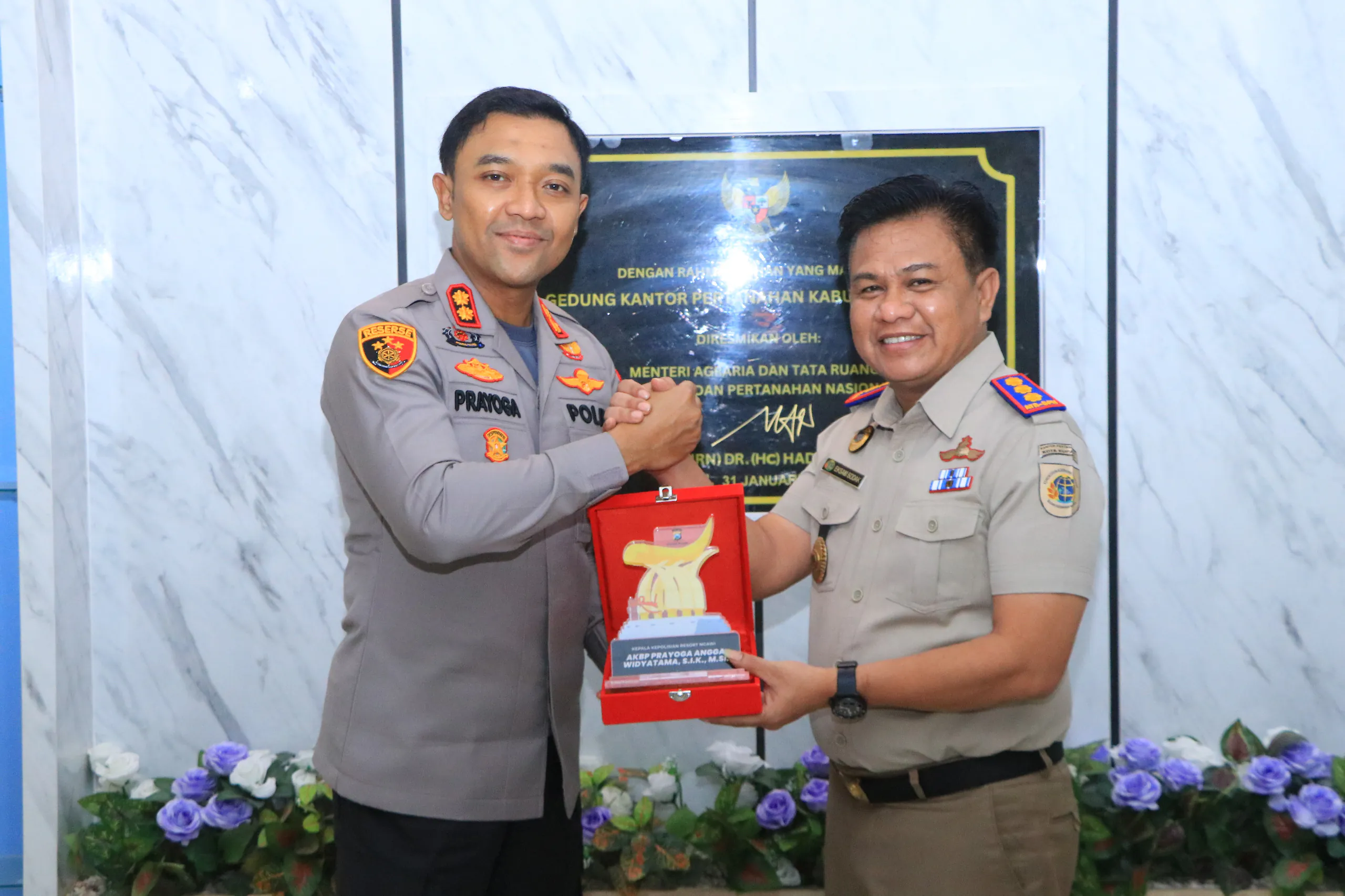 Perkuat Sinergi Lintas Sektor, Kapolres Ngawi Kunjungi Kantor ATR/BPN Ngawi