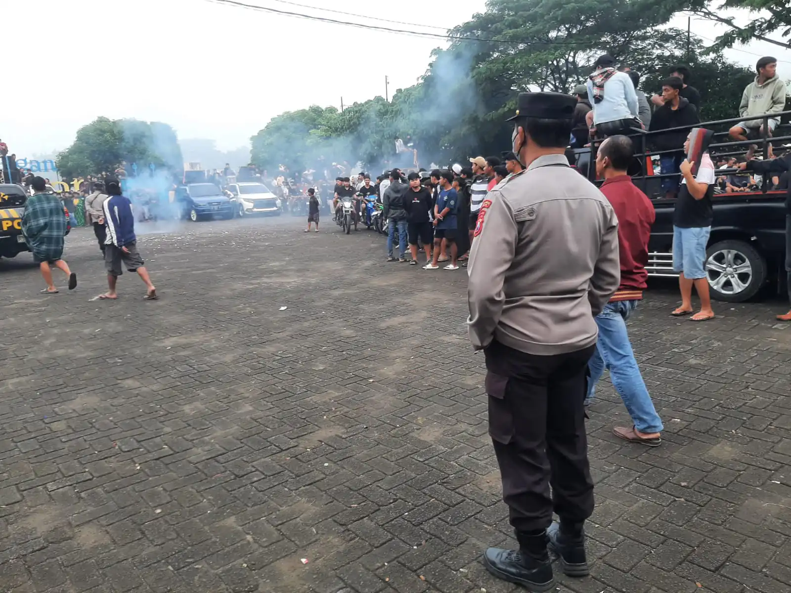 Patroli Subuh, Ratusan Warga Bawa Sound System Berkumpul di Waduk Sangiran, Polisi Ngawi Bergerak Cepat