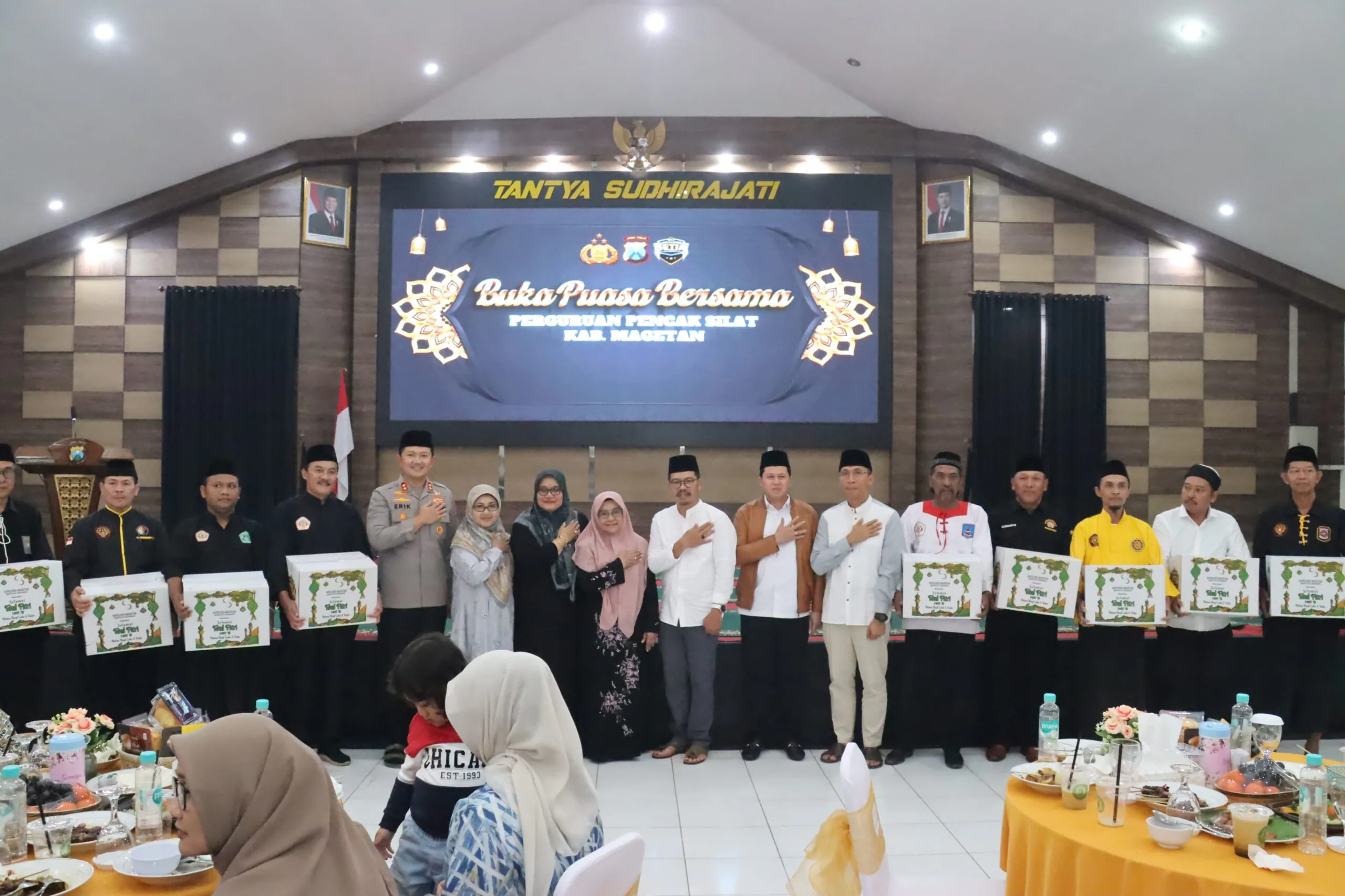 Pererat Kerukunan di Bulan Ramadan, Polres Magetan Gelar Buka Puasa Bersama 18 Pimpinan Perguruan Silat