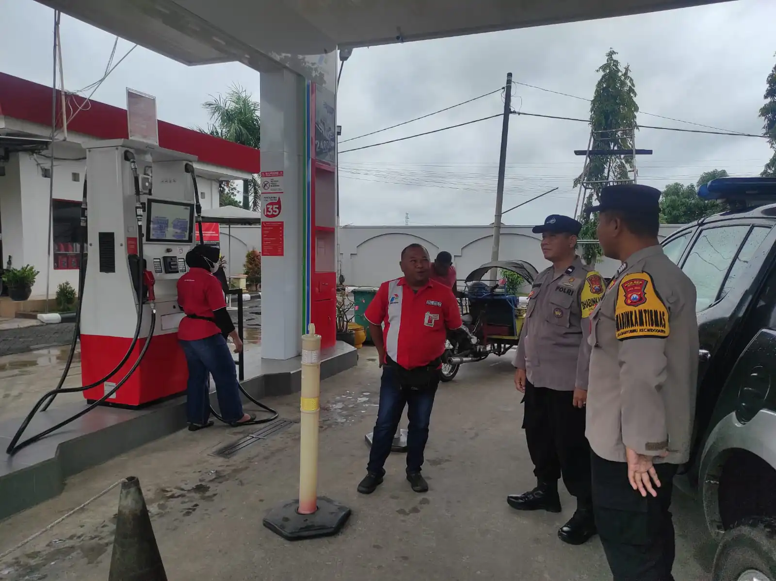 Pastikan Stok Aman, Polres Ngawi dan Polsek Jajaran Cek Ketersediaan BBM di Sejumlah SPBU