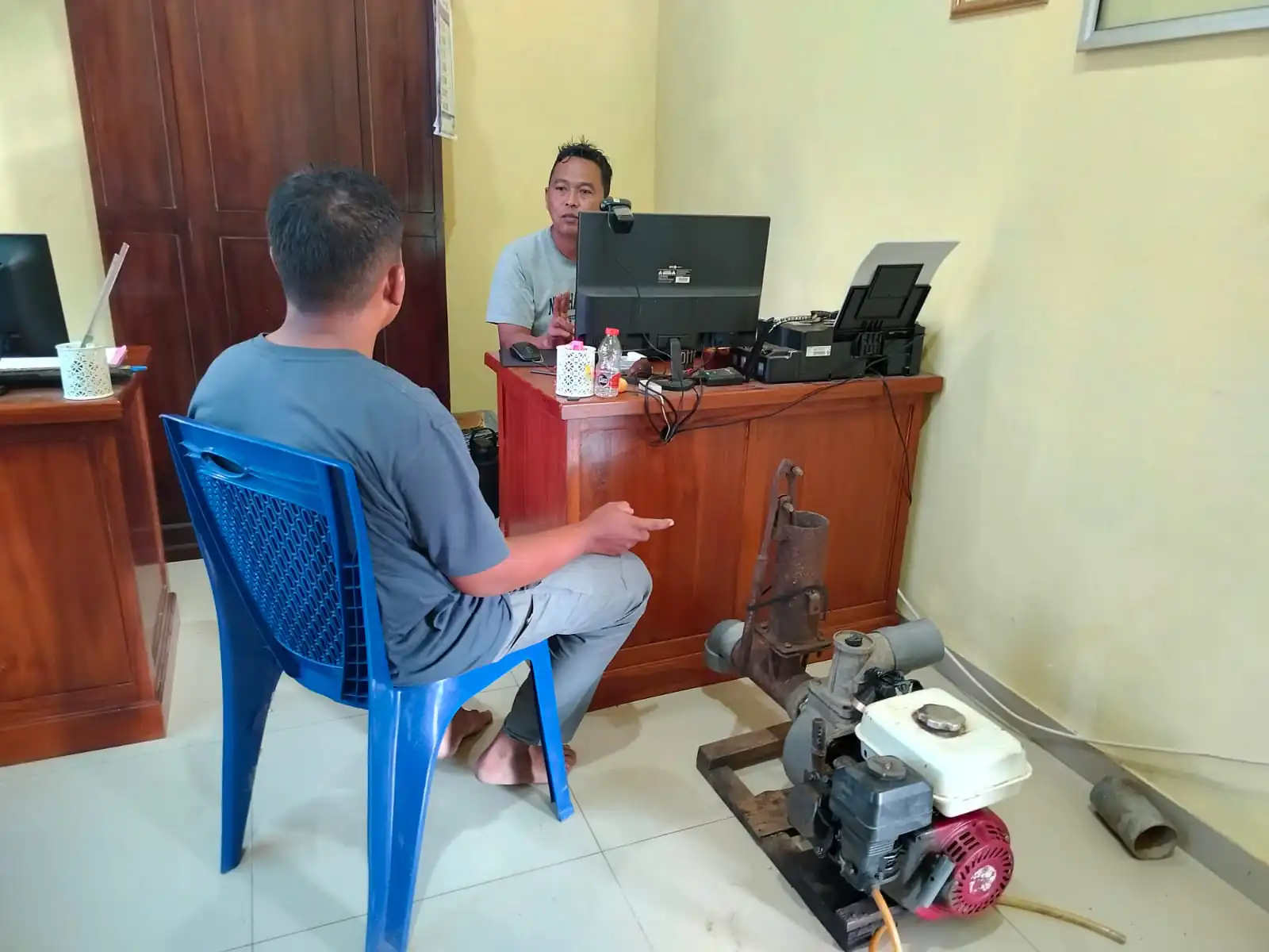 Pelaku Spesialis Curi Pompa Air Sawah Asal Ngawi Dibekuk Polisi Magetan