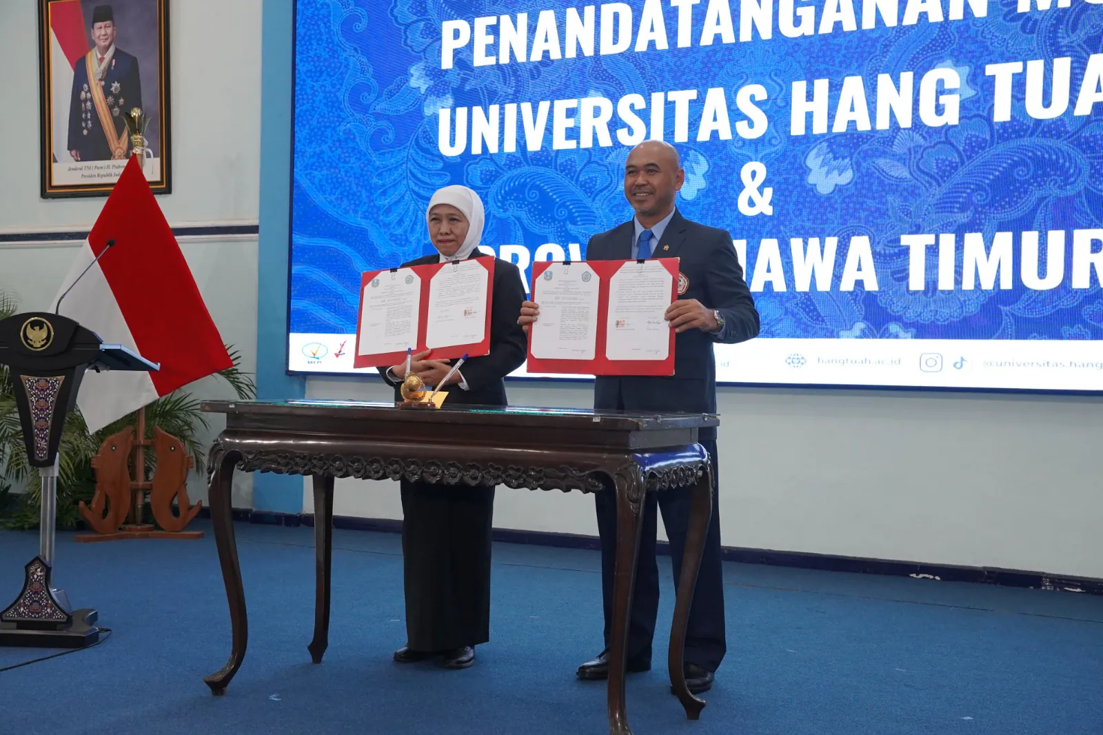 Jadi Pembicara Dies Natalis UHT, Khofifah: Butuh SDM IQ Tinggi dan Stabilitas Psiko-Sosial untuk Jaga Laut RI