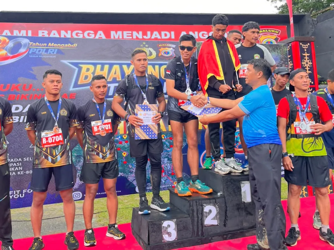 Luar Biasa, Tim Lari Beregu Kodaeral IX Juara II Trail Run HUT Bhayangkara ke-80 Tahun 2026