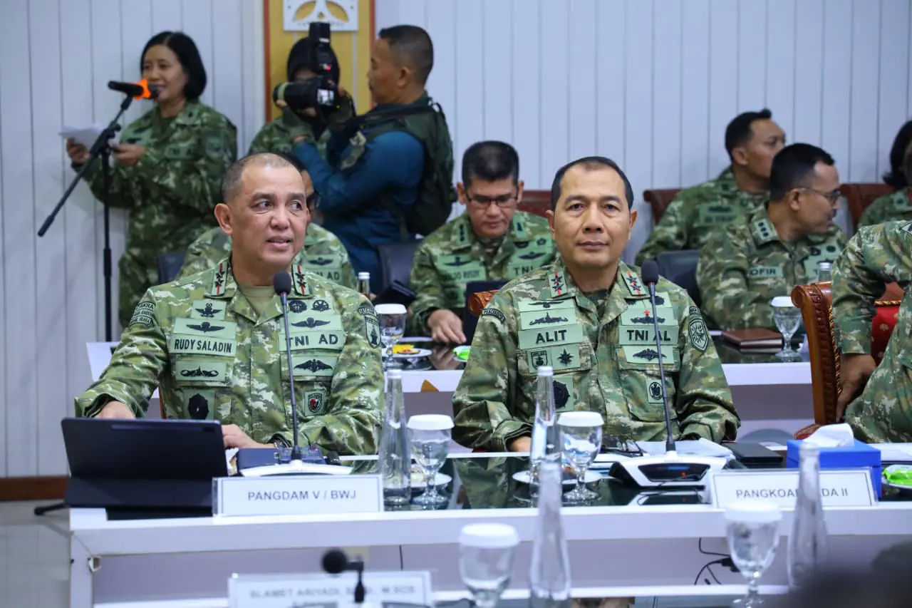 Perkuat Sinergi dalam Menjaga Kedaulatan Maritim Nasional, Pangkoarmada II Hadiri Kunker Komisi I DPR RI