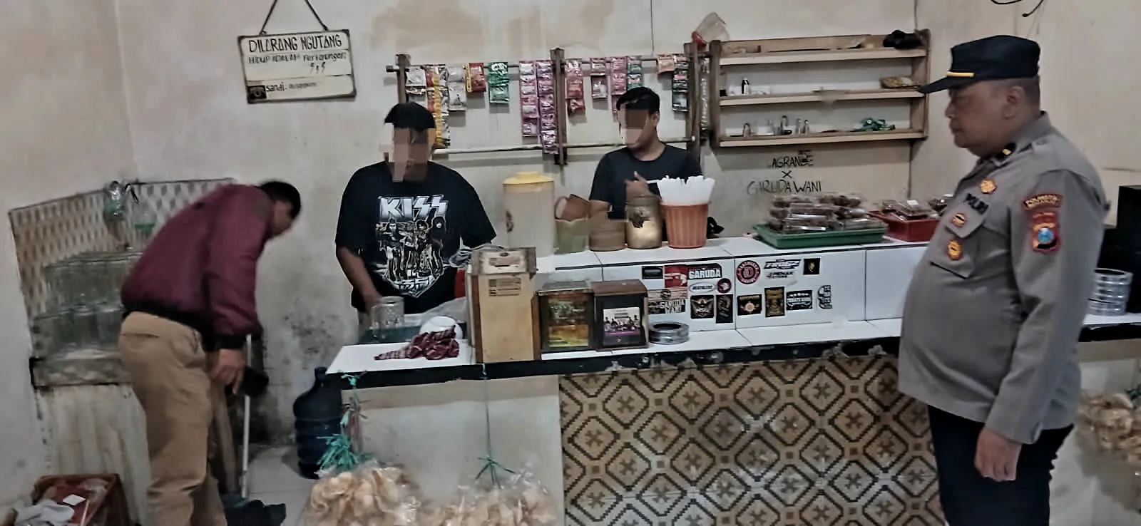 Polsek Balongbendo Tindaklanjuti Dugaan Penjualan Miras, Hasil Pengecekan Nihil