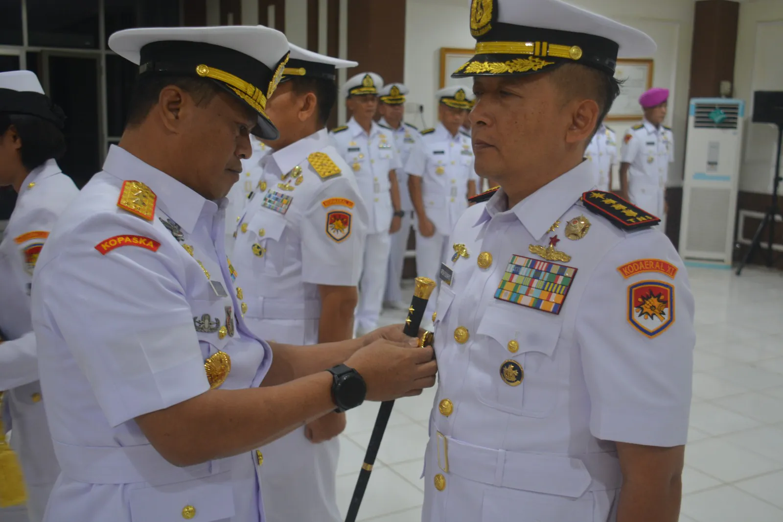 Komandan Kodaeral XI Pimpin Sertijab Wadan Kodaeral , Perkuat Estafet Kepemimpinan TNI AL di Papua Selatan