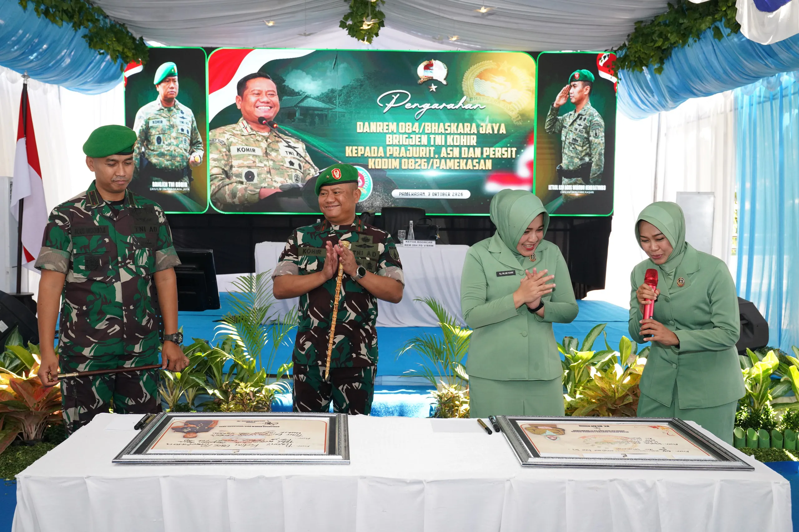 Kunjungan ke Kodim 0826/Pamekasan, Danrem Bhaskara Jaya Titip Pesan MANTAP untuk Prajurit