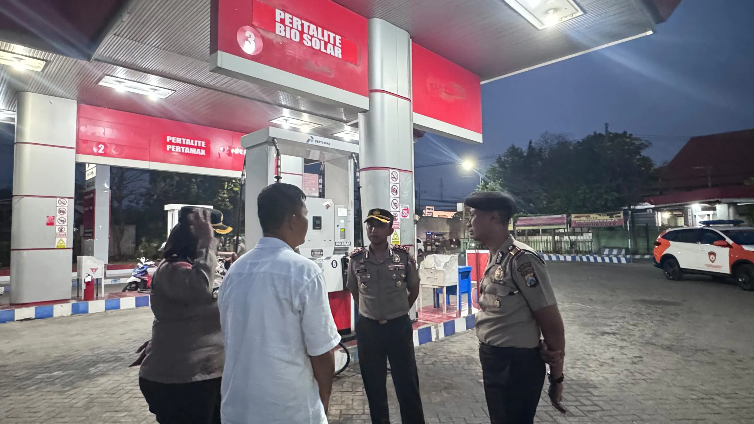 Monitoring 18 SPBU, Polres Pasuruan Kota Pastikan Stok BBM Terpantau Aman