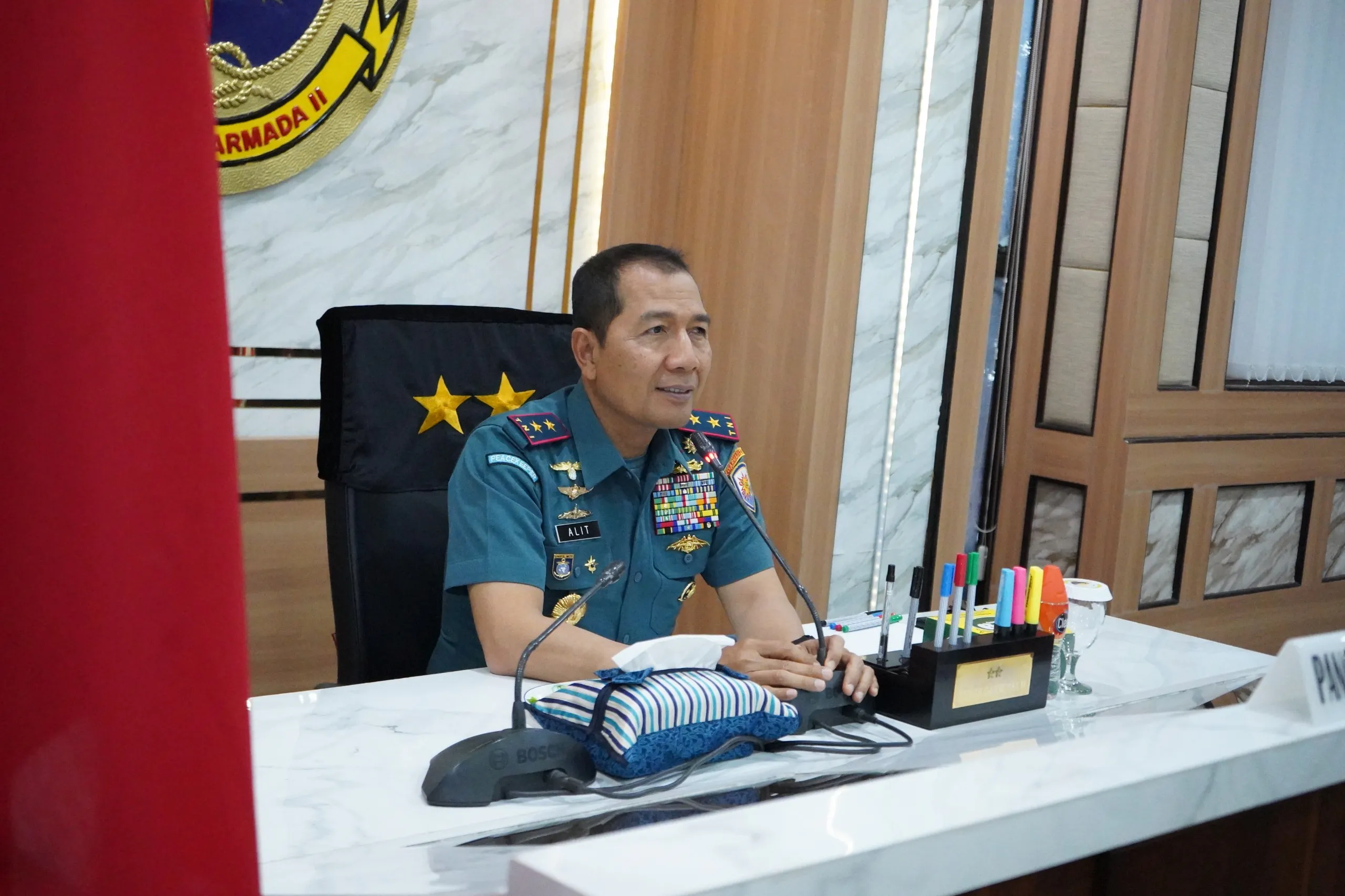Pangkoarmada II Beri Pembekalan kepada Seluruh Perwira Korps Teknik Jajaran Koarmada II