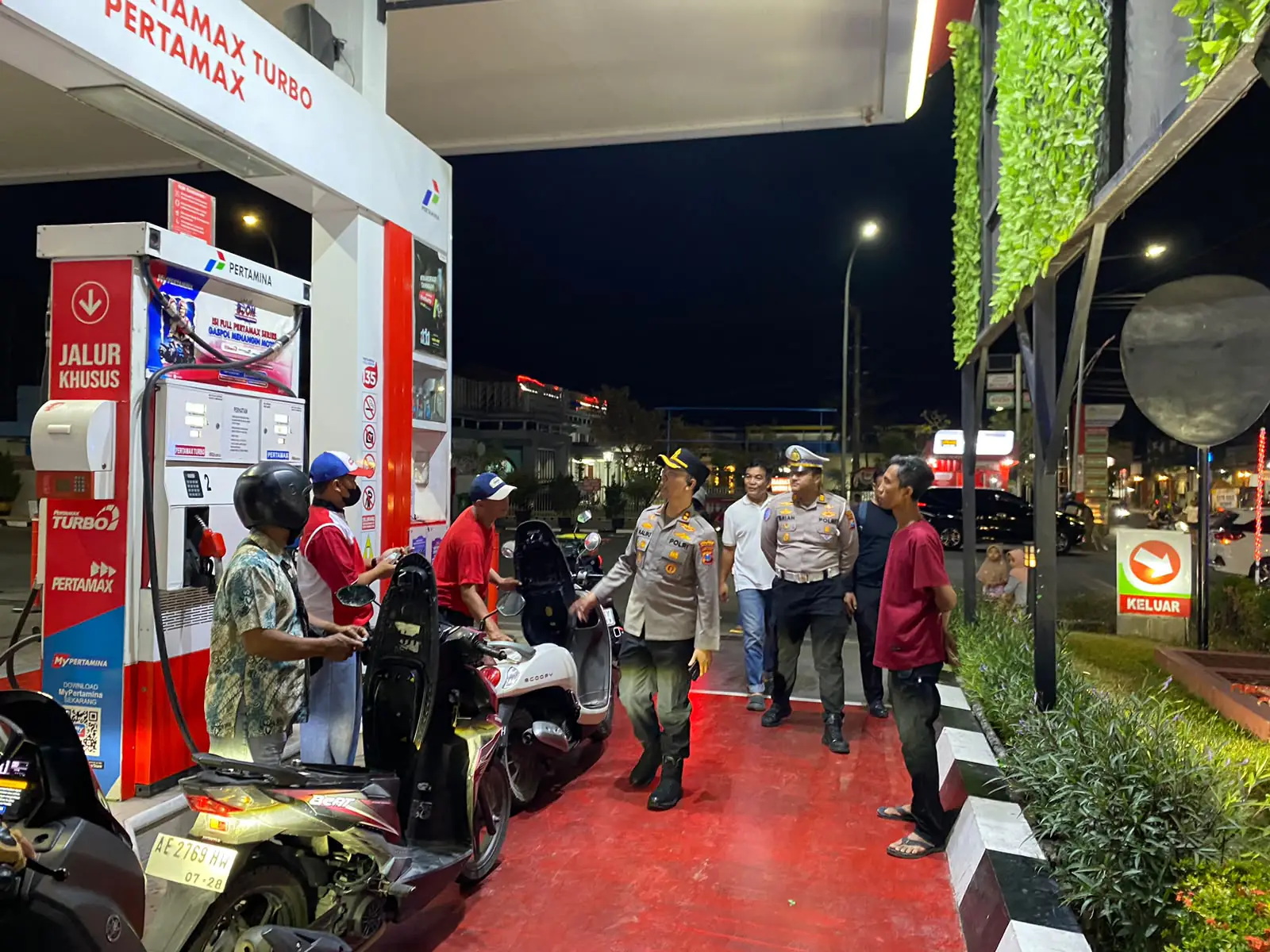 Pastikan Stok Aman dan Distribusi Lancar, Kapolres Madiun Cek Langsung Sejumlah SPBU