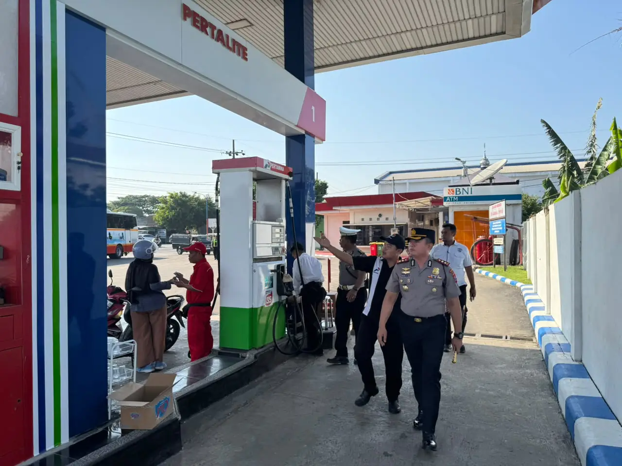 Pastikan Stok BBM Aman, Kapolres Magetan Turun Langsung Cek beberapa SPBU yang ada di Magetan