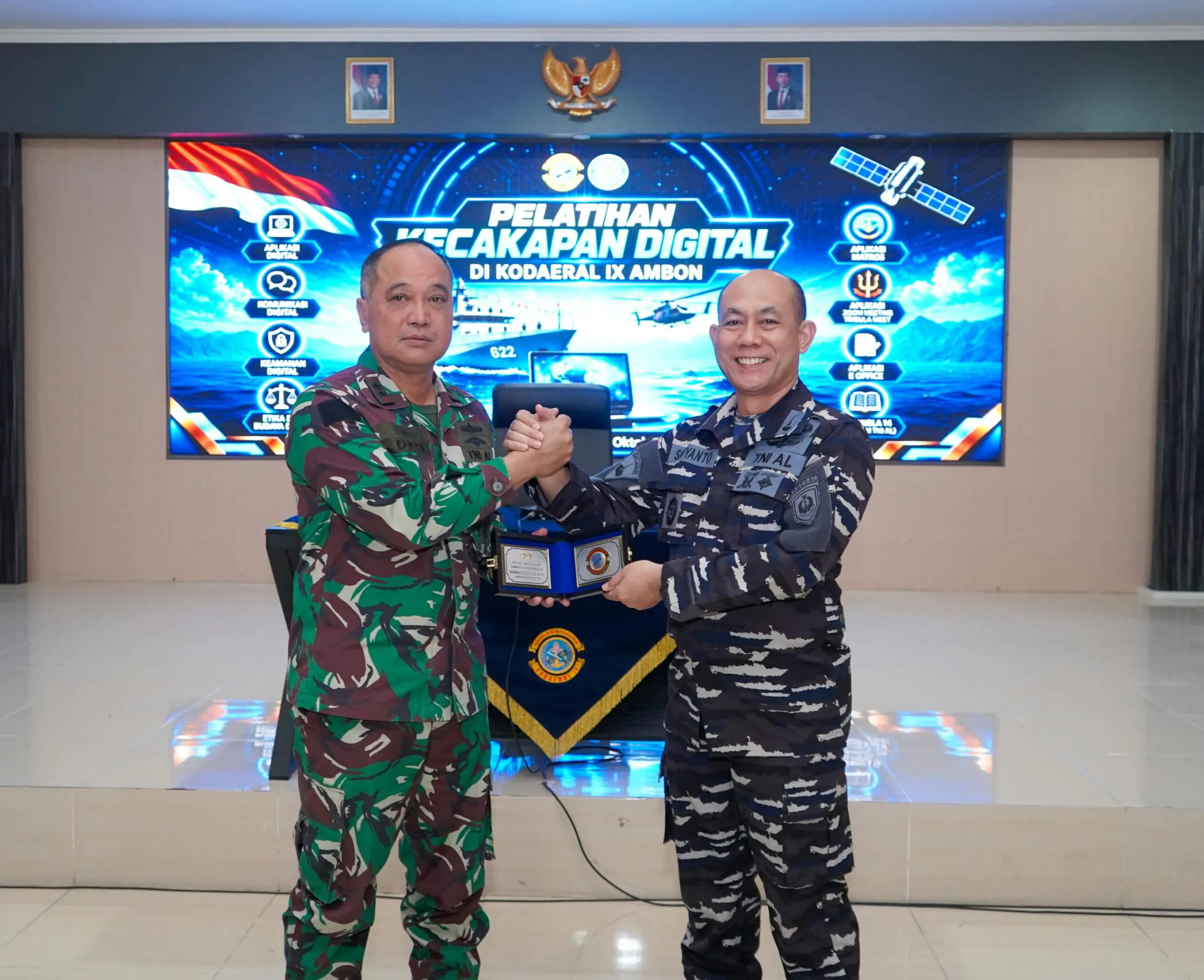 Perkuat Keamanan Siber Prajurit TNI AL, Dankodaeral IX Buka Pelatihan Kecakapan Digital