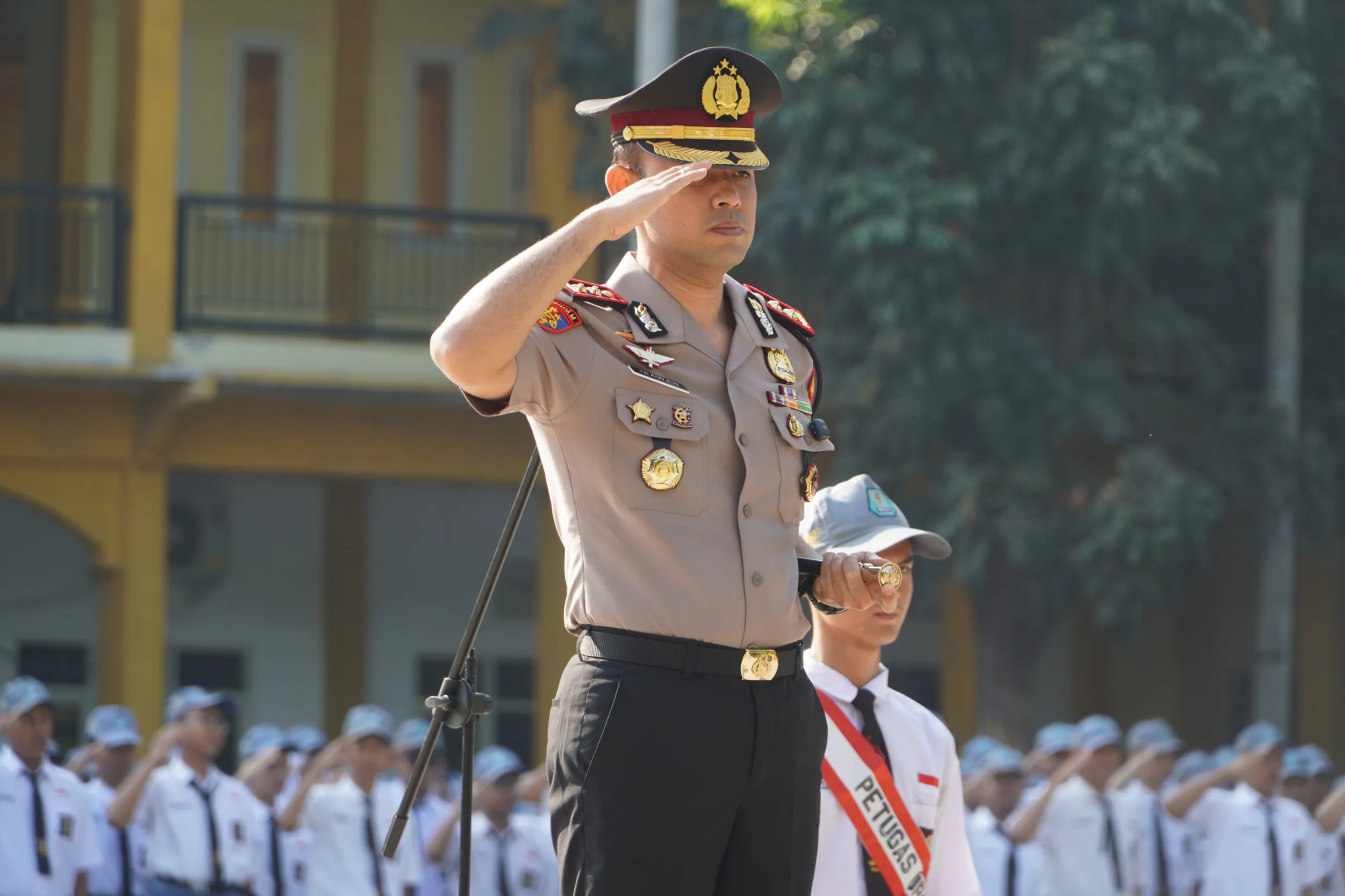 Polri Peduli Pendidikan, Kapolres Pasuruan Ajak Pelajar SMKN 1 Bangil Hindari Tawuran, Narkoba dan Bullying