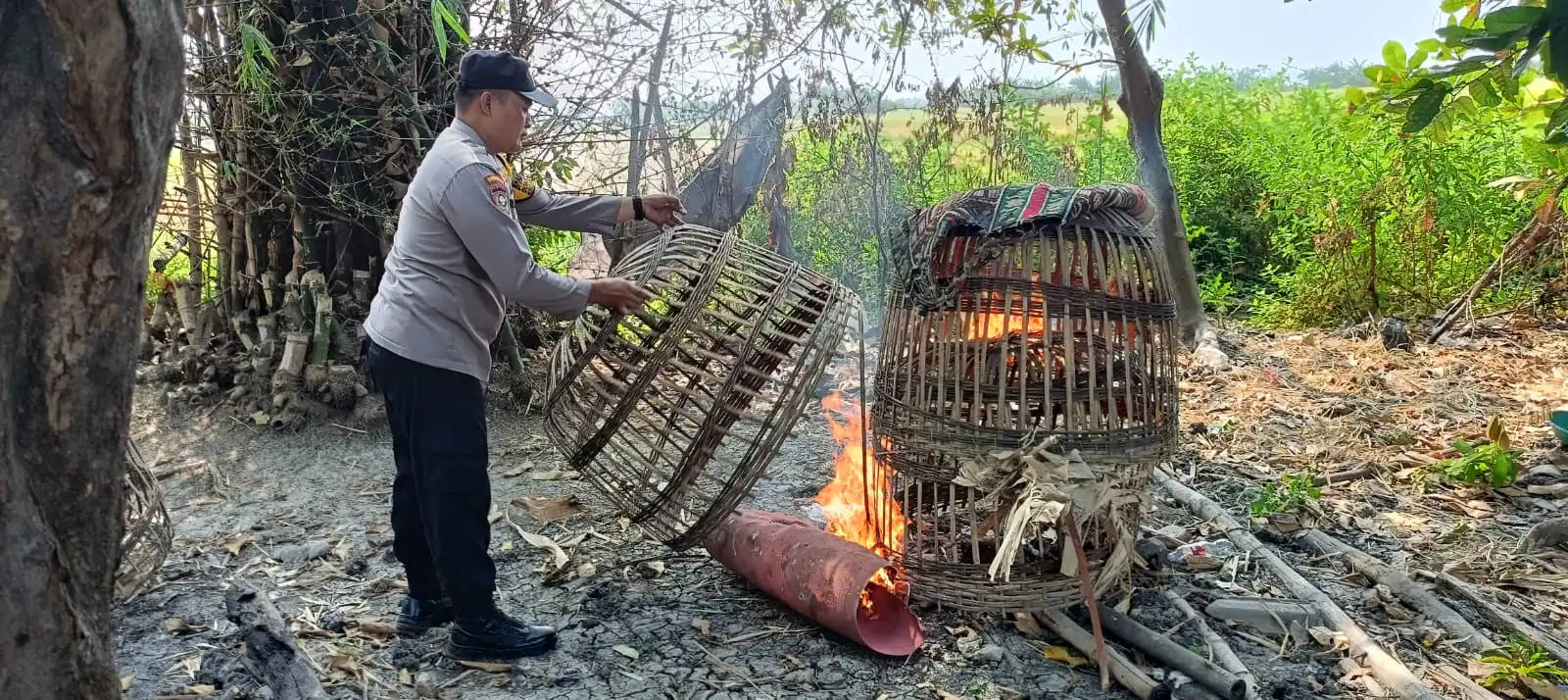 Polsek Sukodono Tindak Lanjuti Dumas Sabung Ayam di Desa Bangsri